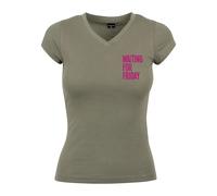 Women's T-shirt Mister Tee Waiting For Friday Box Vert XS
