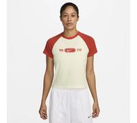 Women's T-shirt Nike Chill Knit Beige XL