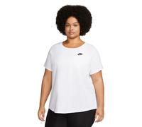 Nike Club Essentials Women's T-Shirt - White - Cotton/Polyester 3X