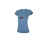 Ocun Classic Organic Rainbow Rocket Short Sleeve T-shirt Blue M Women