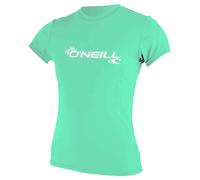 O´neill Wetsuits Basic Skins Sun Short Sleeve Rash Guard Blue L Woman