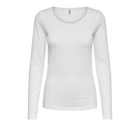 Women's T-shirt Only Live love life manches longues col rond Blanc L