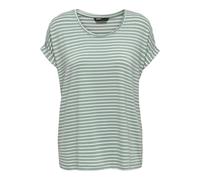 Women's T-shirt Only Moster stripe col rond Bleu XS