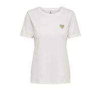 Women's T-shirt Only Onlkita Life Blanc L