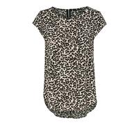 ONLY Womens Onlvic Aop Noos Wvn Top, Multicolour (Pumice Stone Aop: Leo Aop), 16 UK