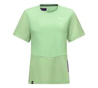 Salewa Pedroc Dry Hybrid Short Sleeve T-Shirt Light Green Women - 42