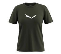 Salewa Solidlogo Dri-Release Short Sleeve T-Shirt Chrome Green Women - 34