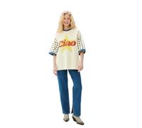 Women's T-shirt She is Sunday Ciao Star Blanc L