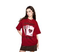 Women's T-shirt She is Sunday Lucky You Rouge L