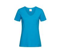 Women's T-shirt Stedman Classic v-neck Bleu L