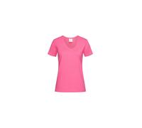 Stedman Apparel Women's Classic-T V-neck/ST2700 T-Shirt, Sweet Pink, Size 10 (Size:Small)
