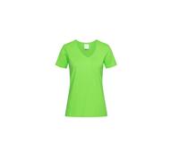 Stedman Apparel Women's Classic-T V-neck/ST2700 T-Shirt, Kiwi Green, Size 16 (Size:X-Large)