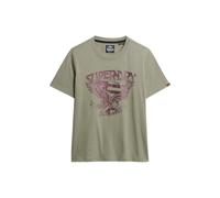 Superdry American Eagle Short Sleeve T-shirt Green M Woman