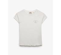 Women's T-shirt Superdry Graphique Slub Athletic Essentials Blanc XL