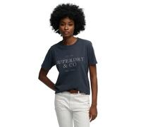 Women's T-shirt Superdry Luxe Casual Bleu M