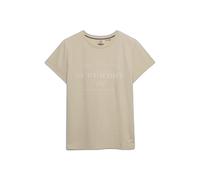 Women's T-shirt Superdry Luxe Casual Classic Beige S