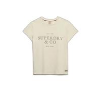 Women's T-shirt Superdry Luxe Casual Classic Bleu XS