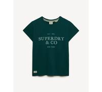 Superdry Luxe Casual Classic Short Sleeve T-shirt Green L Woman