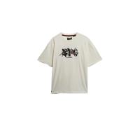 Superdry Night Garden Oversized Short Sleeve T-shirt White XL Woman