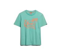 Superdry Roadside Trade Relaxed Short Sleeve T-shirt Green M Woman