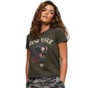 Women's T-shirt Superdry Tattoo Graphic années 90 Vert S