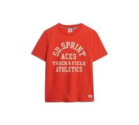 Superdry Vintage Prep Pocket Short Sleeve T-shirt Orange XS Woman