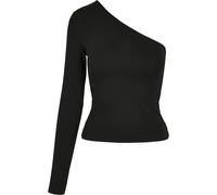 Urban Classics Women's Oberteil Ladies Asymmetric Longsleeve T Shirt, Black (Black 00007), XL UK