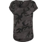 Urban Classics Women's Back-Shaped T-Shirt Dark Camo XS