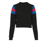 Urban Classics Leeve Stripe Crew Long Sleeve T-shirt Black L Woman