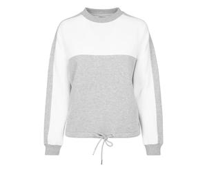 Women's T-shirt Urban Classic Oversized 2-tone Stripe crew Gris XS