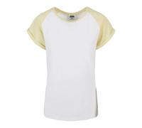 Women's T-shirt Urban Classics Contrast Raglan GT Blanc 3XL