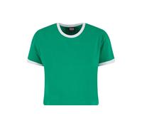 Women's T-shirt Urban Classics Contrast Retro Green 5XL