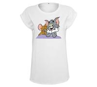 Women's T-shirt Urban Classics femme tom & jerry Blanc XS
