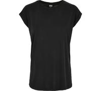 Urban Classics Modal Extended Shoulder Big Short Sleeve T-shirt Black XS Woman