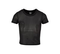 Urban Classics Women's Ladies Short Mesh Tee T-Shirt, Black, XS