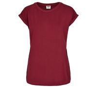 Urban Classics T-Shirt Women's Organic Extended Shoulder Tee Burgundy M