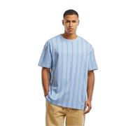 Women's T-shirt Urban Classics Printed Pinstripe Bleu L