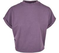 Women's T-shirt Urban Classics short pigment dye découpé-grandes tailles Violet 4XL