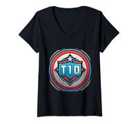Womens T1D Diabetic Type 1 Diabetes Awareness Men Women Kid V-Neck T-Shirt
