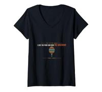 Women's Table Tennis - I Lost The Point and Won - Spin Serve V-Neck T-Shirt