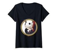Womens Tai Chi Crane Art Yin, Yang, Qi Gong, Chinese Cranes Artwork V-Neck T-Shirt