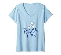 Womens Tai Chi Flow V-Neck T-Shirt