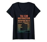 Womens Tai Chi Instructor Facts V-Neck T-Shirt