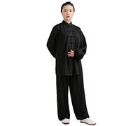 Daoba Women's Tai Chi Uniform Chinese Traditional Tai Chi Suits Martial Arts Wear Long Sleeve Morning Exercises Kung Fu Clothing