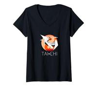 Women's Tai Chi - Yin Yang, Elegance V-Neck T-Shirt