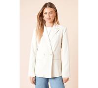 Tailored Seam Front Detail Blazer Dorothy Perkins Ecru 18