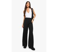 Womens Tailored Wide Leg Trouser - Black - 10, Black