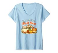 Women's Take Me to The Thrift Shop Vintage Finds V-Neck T-Shirt