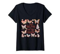 Women's Take the Risk or Lose the Change Motivational Quote V-Neck T-Shirt