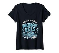 Women's Talk Nerdy to Me About Moray Eels V-Neck T-Shirt